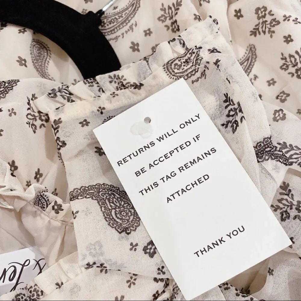 FOR LOVE & LEMONS PAISLEY MIDI DRESS - Picture 12 of 12